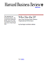Who Has the D? How Clear Decision Roles Enhance Organizational Performance